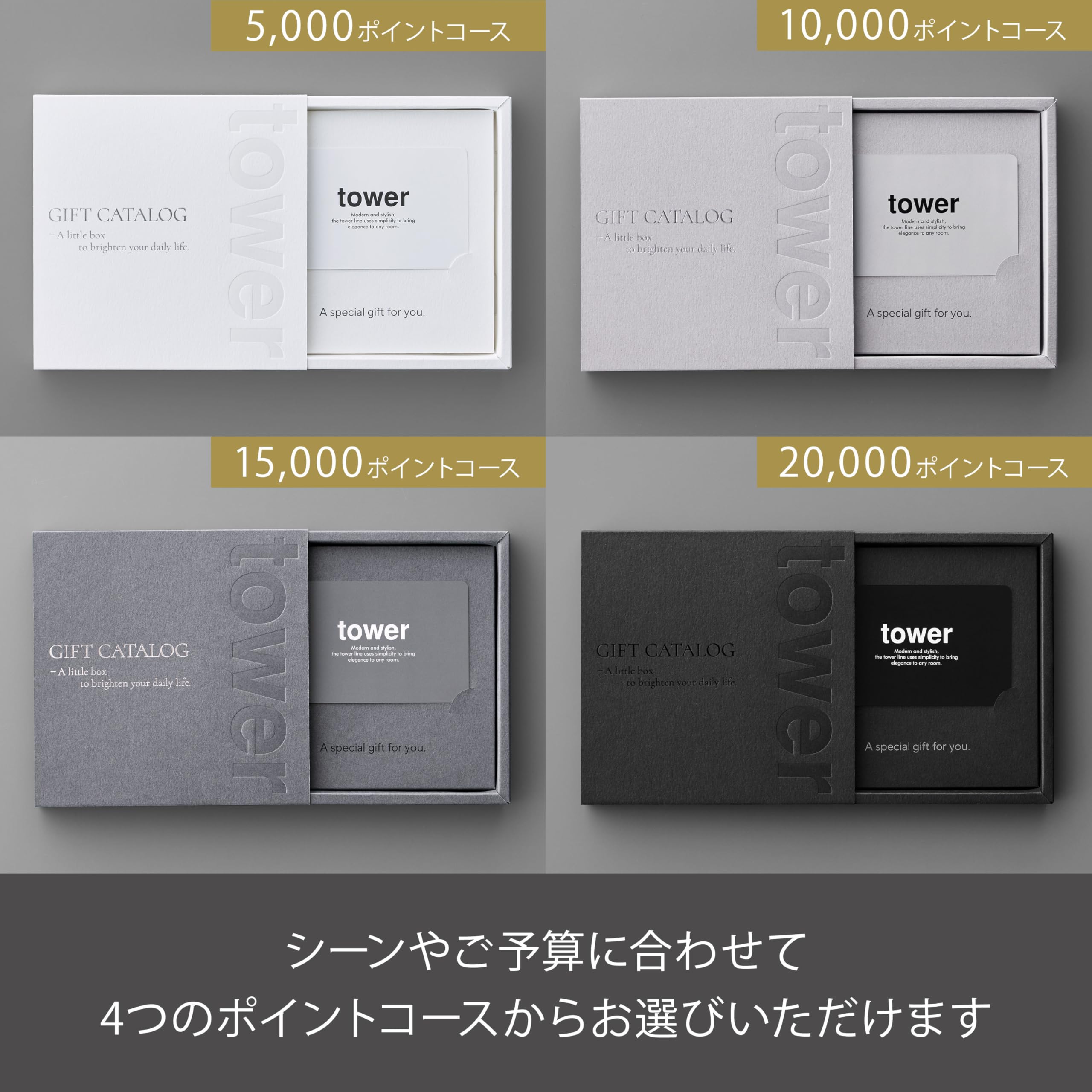 カタログギフト20万ポイント分 カタログギフト ザ ブラック＆シルバー 20900円コース(S-BOO